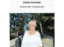 Adieu Colette Schneider